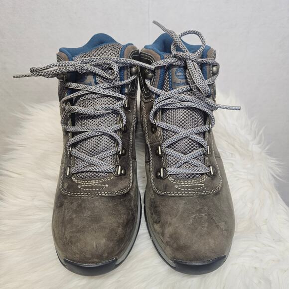 Timberland Women's  Mt. Maddsen Mid Waterproof Hiking Boots Md Grey Full Grain - Picture 1 of 10